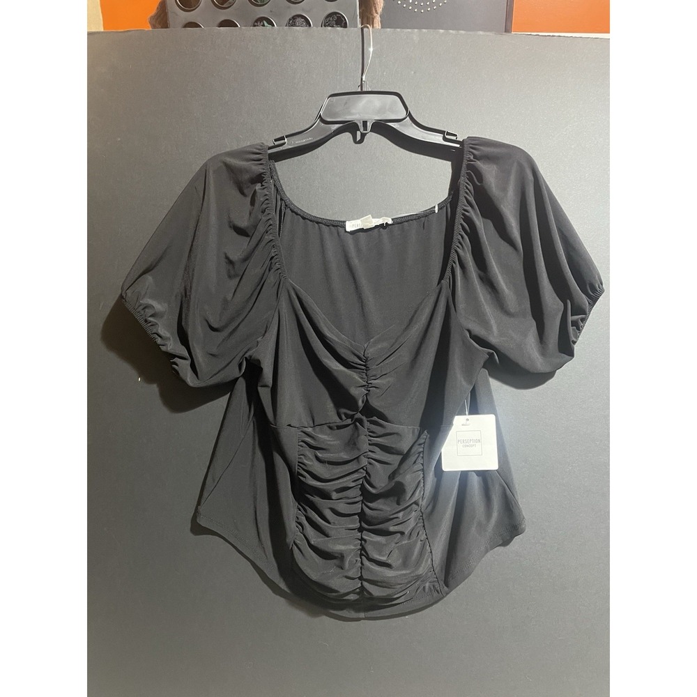 PerSeption Concept Top Womens XL roushing  Corset Goth NWT‎